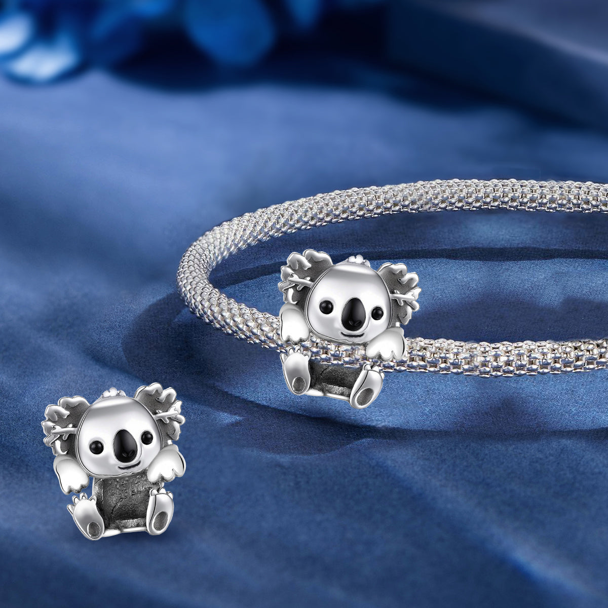 925 Sterling silver koala charm bead