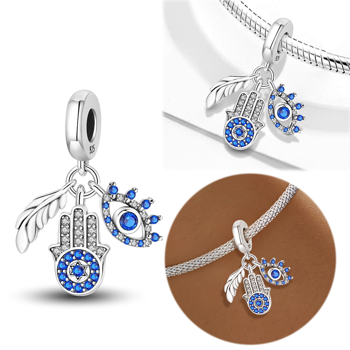 925 Sterling silver charm bead