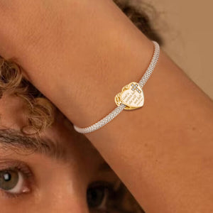 925 Sterling silver heart  charm bead