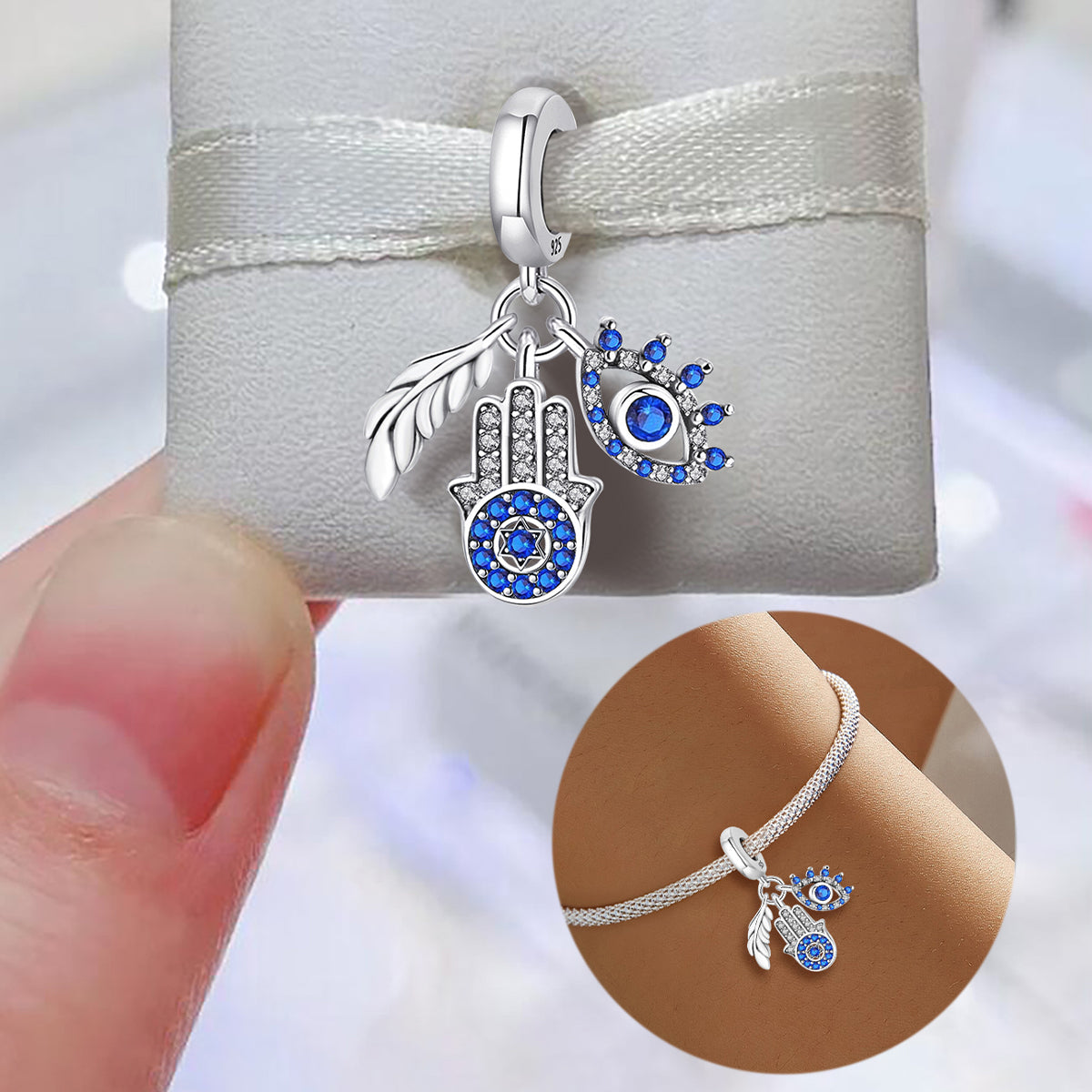 925 Sterling silver charm bead