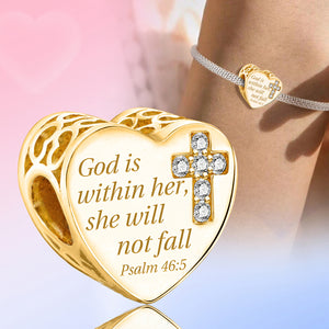 925 Sterling silver heart  charm bead