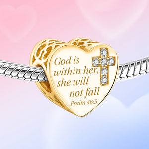 925 Sterling silver heart  charm bead